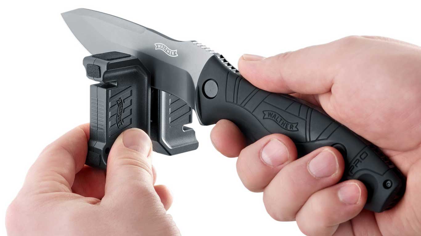 Compact Knife Sharpener by Walther In Use