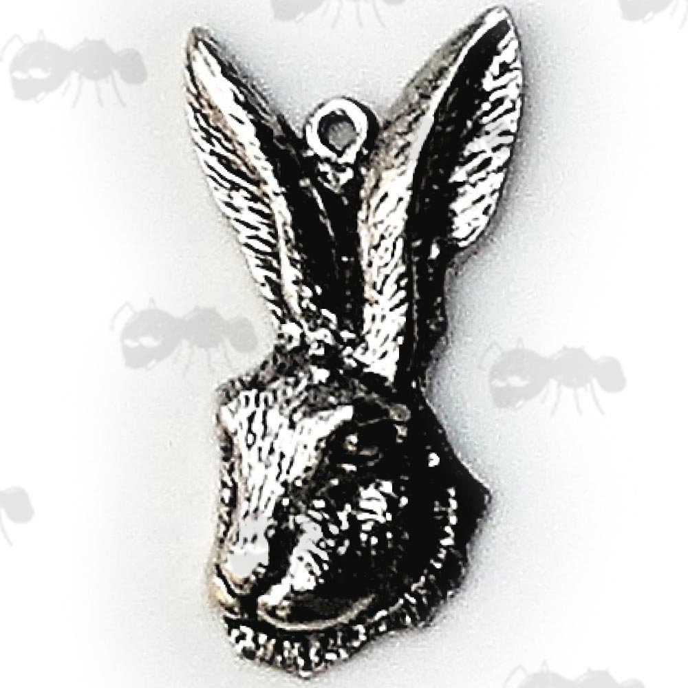Hare’s Head Number Two Pewter Pendant