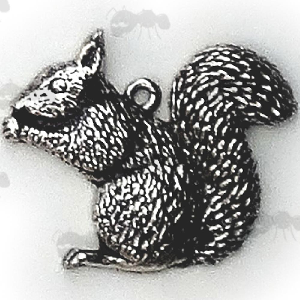 Sitting Squirrel Pewter Pendant