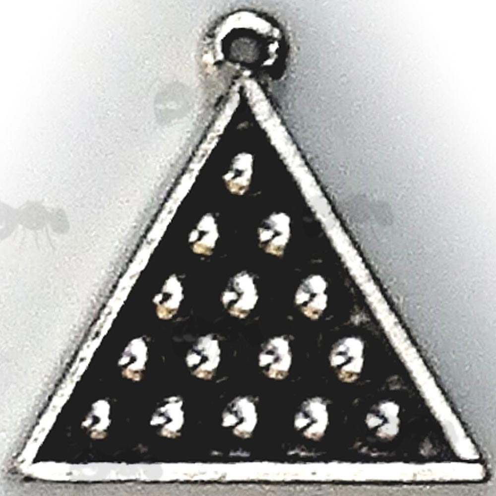 Snooker Triangle Pewter Pendant