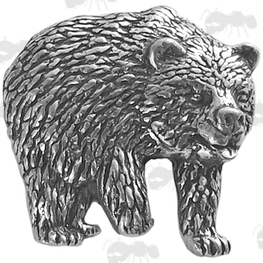 Bear Pewter Pin Badge