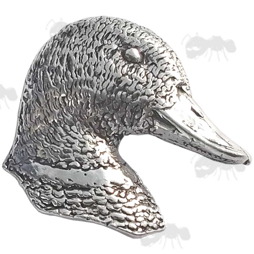 Ducks Head Pewter Pin Badge