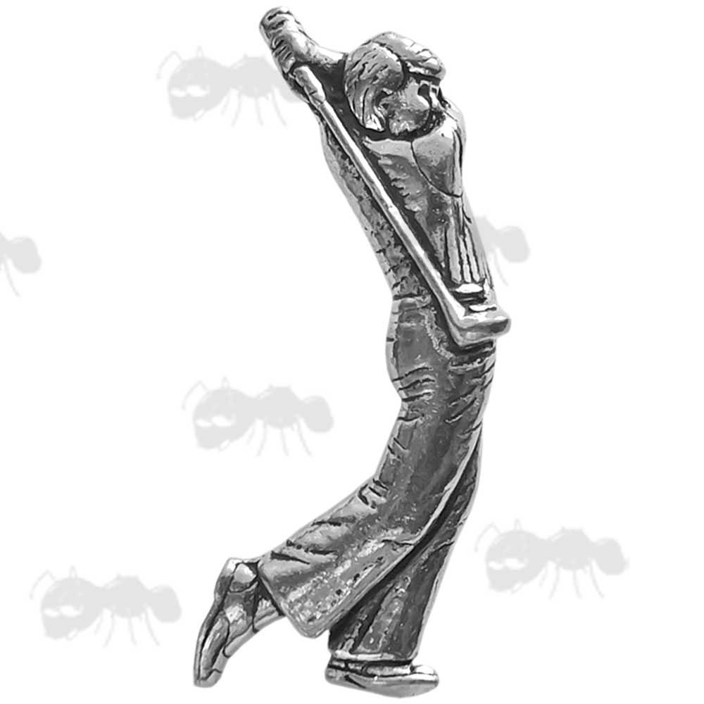 Golfer Pewter Pin Badge