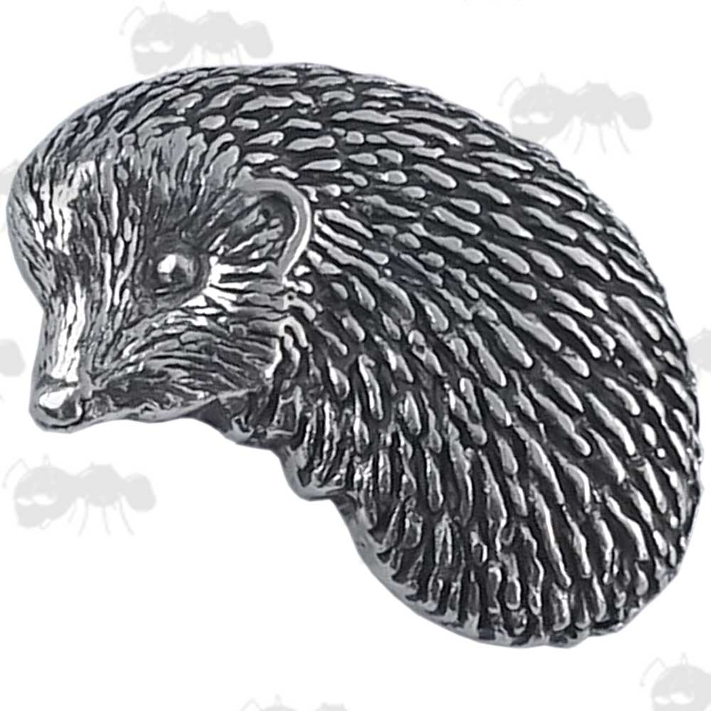 Hedgehog Pewter Pin Badge