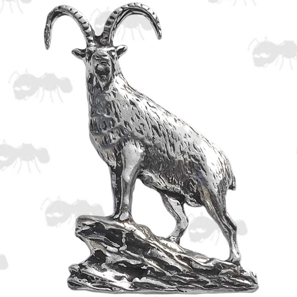 Ibex Pewter Pin Badge
