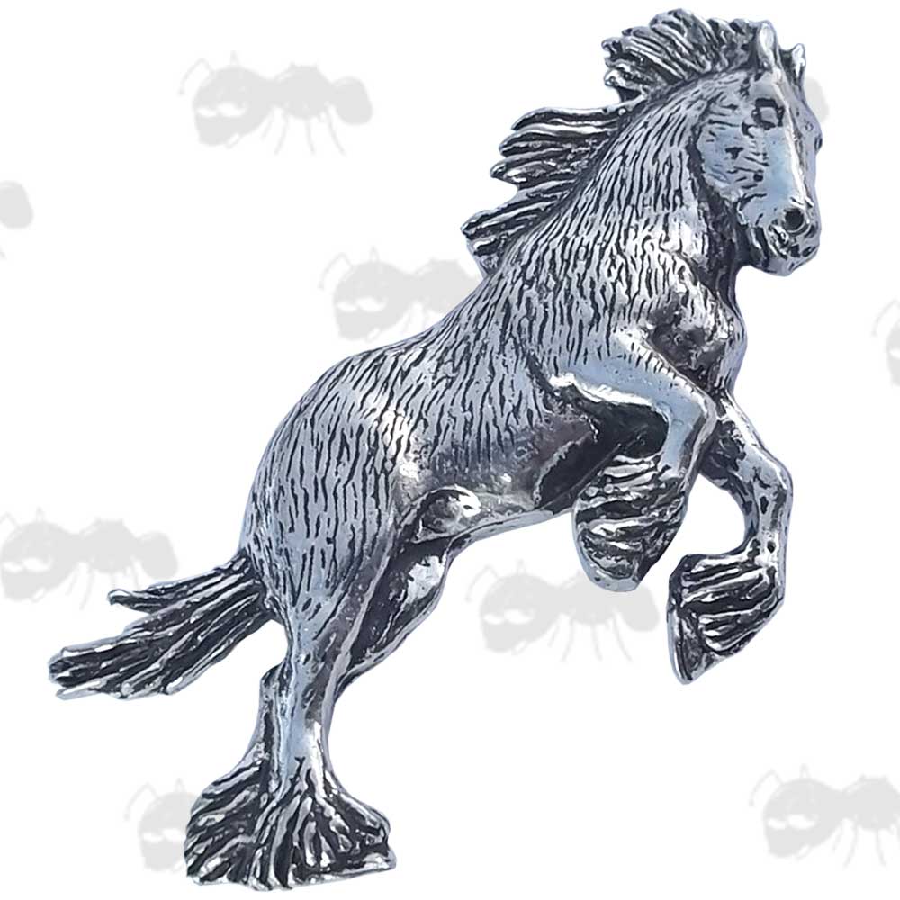 Shire Horse Pewter Pin Badge