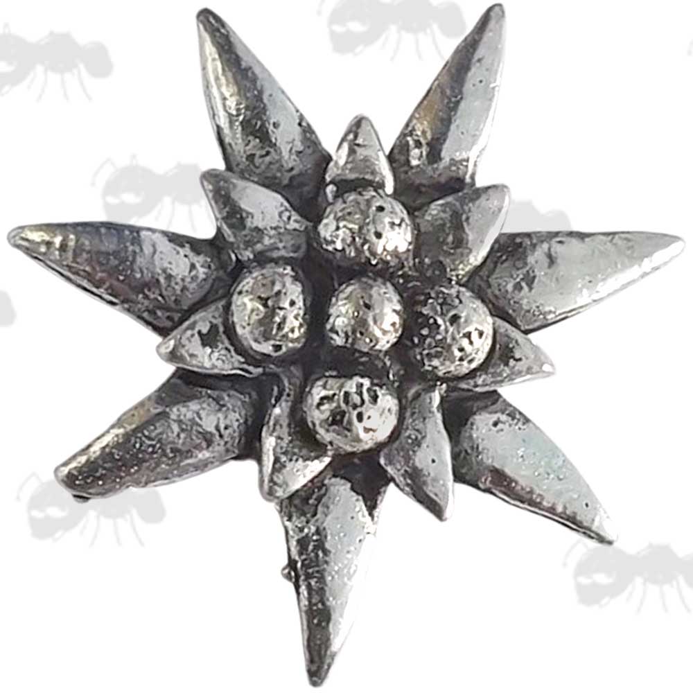Small Edelweiss Pewter Pin Badge