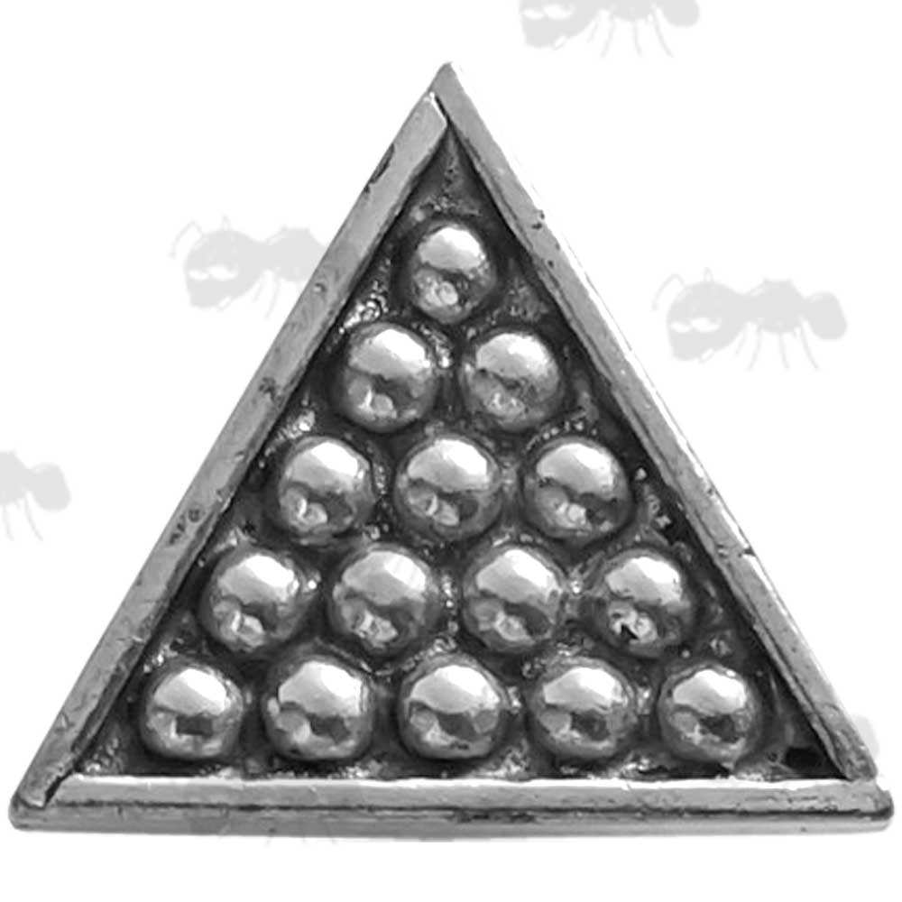 Snooker Triangle Pewter Pin Badge