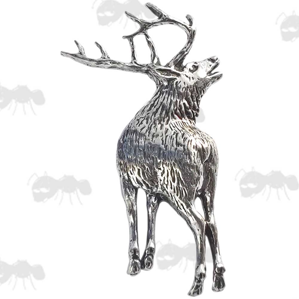 Stag Number Two Pewter Pin Badge