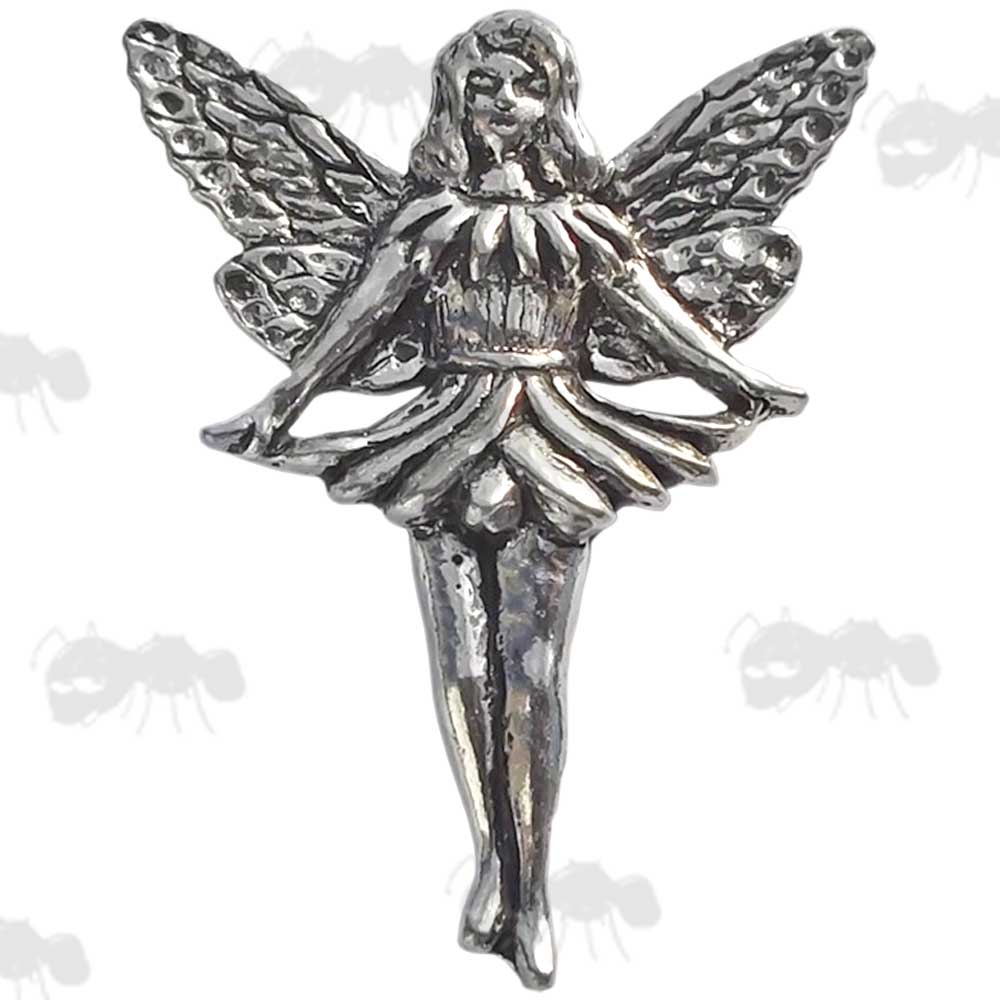 Standing Fairy Pewter Pin Badge