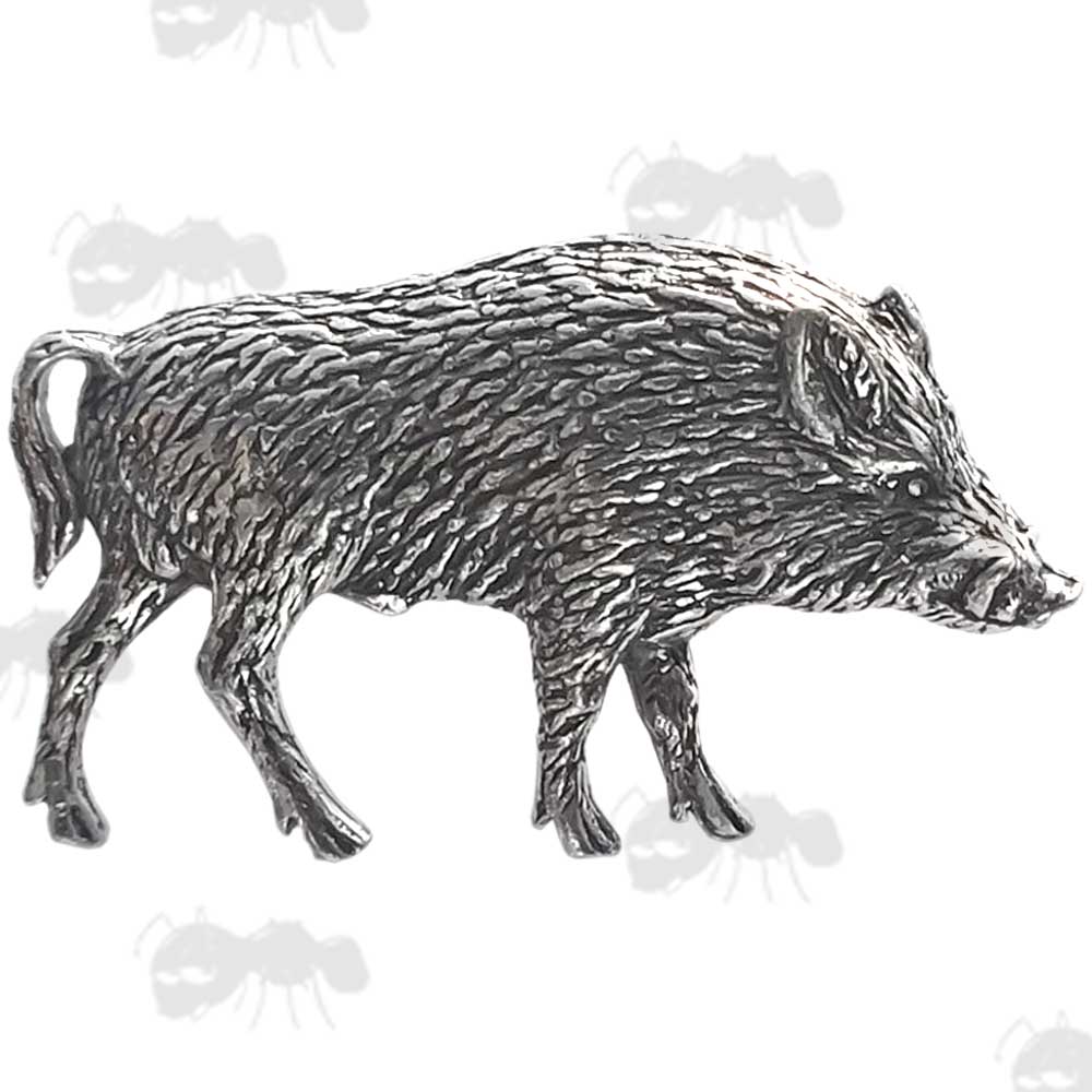 Wild Boar Number One Pewter Pin Badge