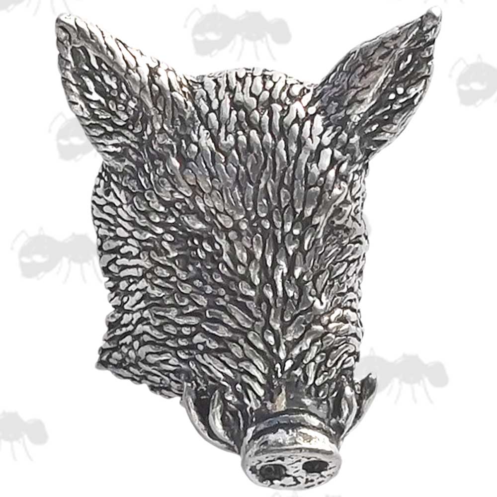 Wild Boars Head Number One Pewter Pin Badge
