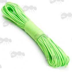 30 Metres Fluorescent Green Coloured Paracord
