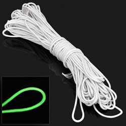 30 Metres Glow in the Dark White Coloured Paracord