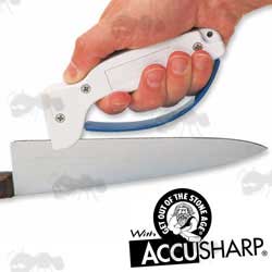 Accusharp Original White Pull Knife Blade Sharpener