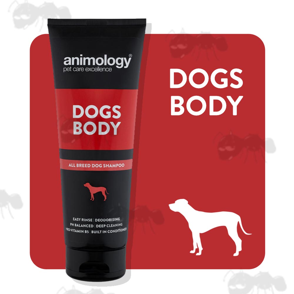 250ml Tube Of Animology Dog Cleaning Dogs Body Shampoo