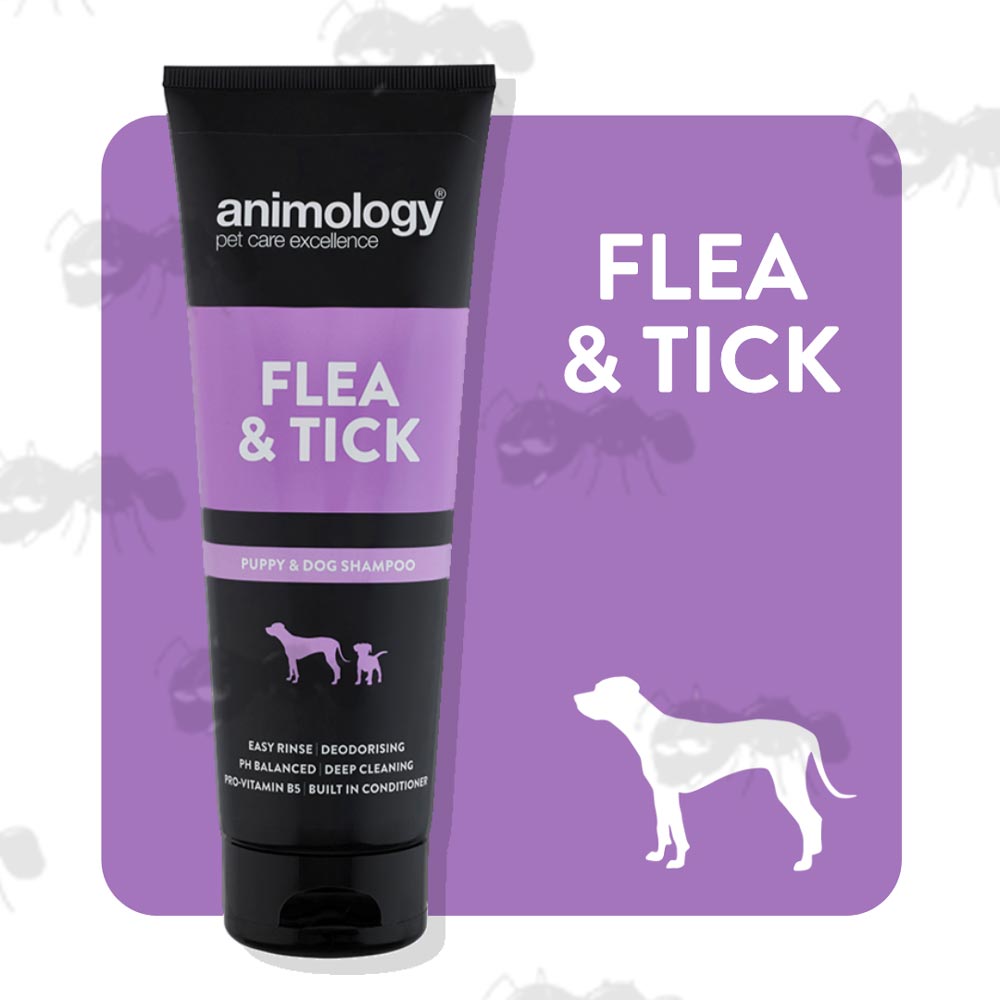 250ml Tube Of Animology Dog Cleaning Flea and Tick Shampoo