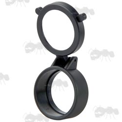 Fliped Open View of AnTac Clear Flip-Up Rifle Scope Lens Cover