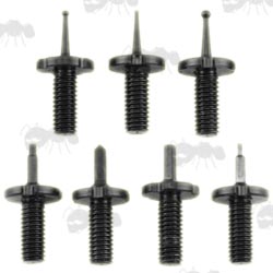 Set Of Seven Posts For An AR15 Front Tower Sight