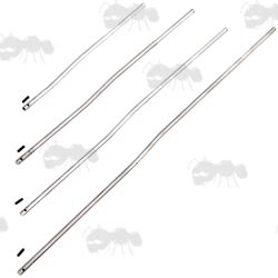 Four AR Rifle Aluminium Gas Tubes With Roll Pins, In Pistol, Carbine, Mid and Rifle Lengths