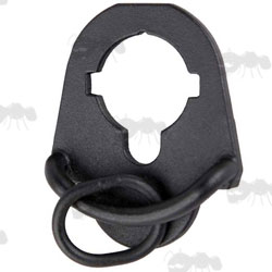AR-15 Collapsible Stock Sling Plate with 180 Degree Loop Fittingl