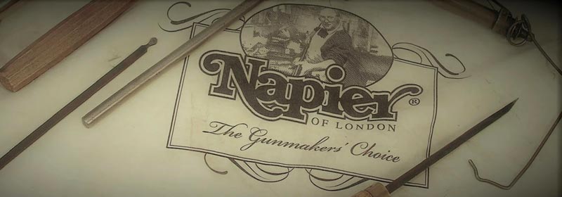 Napier Of London Gunsmiths Cleaning Patches Banner