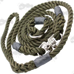Bisley Green Rope Dog Slip Lead With Swivel