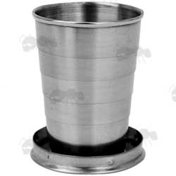 Extended Collapsible Stainless Steel Cup With 75ml Capacity