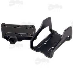 Black Exoskeleton Protective Design Picatinny Rail Mount for Mini Red Dot Sight