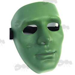 Green Colour Plastic Koei Man Face Airsoft Mask