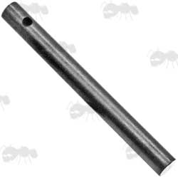 Black Coloured 80mm x 8mm Mischmetal Ferrocerium Fire Flint Rod With Drilled Lanyard Hole