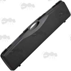 110cm Long AnTac Executive Sleek Design All Black Hard Plastic Gun Storage / Carry Case With Integrated Handle