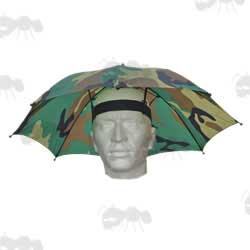 Camo Coloured Umbrella Hat
