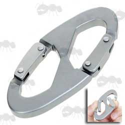 Heavy Duty Design Aluminum Carabiner with Double Gates