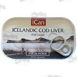 Ring Pull Rectangular Tin of iCAN Wild Caught Liver