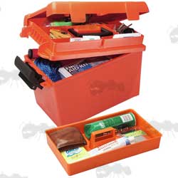 Open View of the MTM CASE-GARD Orange Coloured SPUD 2 Box
