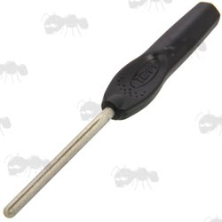 Fishing Hook Sharpening Rod Tool with Black Handle