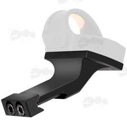 35 Degree Offset Black Mount for Fitting RMR Sights to Picatinny Rifle Rails