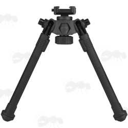 Polymer and Aluminium Design Rifle Bipod for Picatinny Handguards with Tilt Feature and 360 Degree Rotation