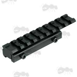 9.5-11mm Dovetail to 20mm Weaver / Picatinny Forward Reach Rail Adapter