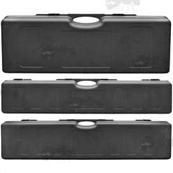 Reliance Medium, Large and Extra Large Size Hard Black Plastic Carry / Storage Cases For Rifles and Shotguns