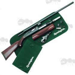 Remington Roll-Up Green Shooting Mat with Shotgun