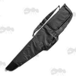 Black Rifle with Scope Carry Case with White Fleece Lining