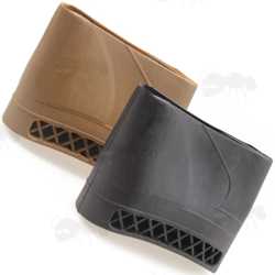 Black and Brown Rubber Ventilated Slip-On Recoil Pads for Rifle or Shotgun Butt Stocks