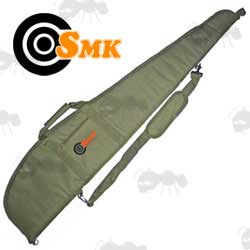 SMK Olive Green Carry Case for Rifle with Scope Fitted