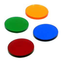 Set of Four Coloured Torch Filters