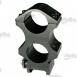 Weaver Rail 25mm Scope Ring with 25mm Diameter Torch Ring