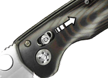Axis Lock Mechanism Folding Blade Knife