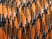 Orange and Black  Patterned Colour Paracord