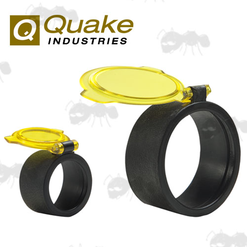 Pair of Quake Bushwacker Optic Flip-up Amber Lens Covers